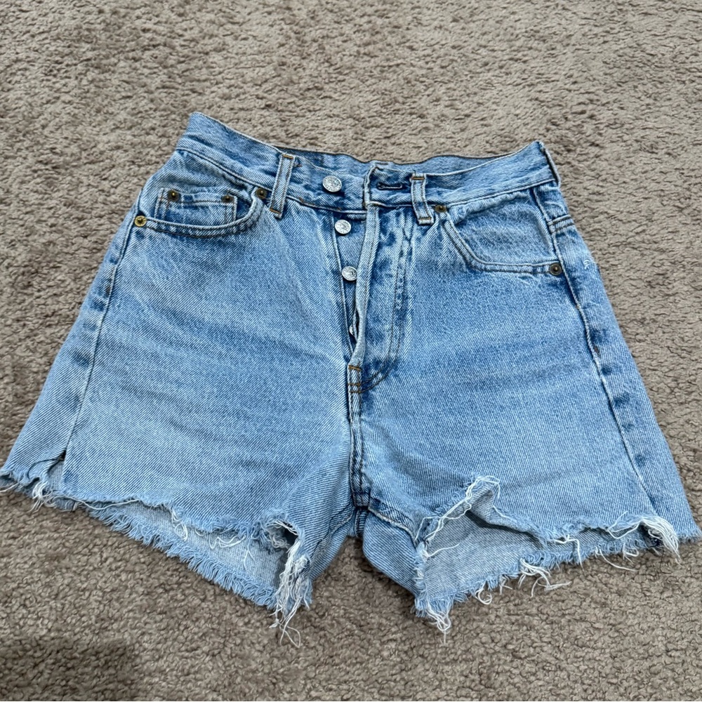 Levi's Light Blue Jean Shorts for Women